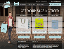 Tablet Screenshot of custombagsinc.com